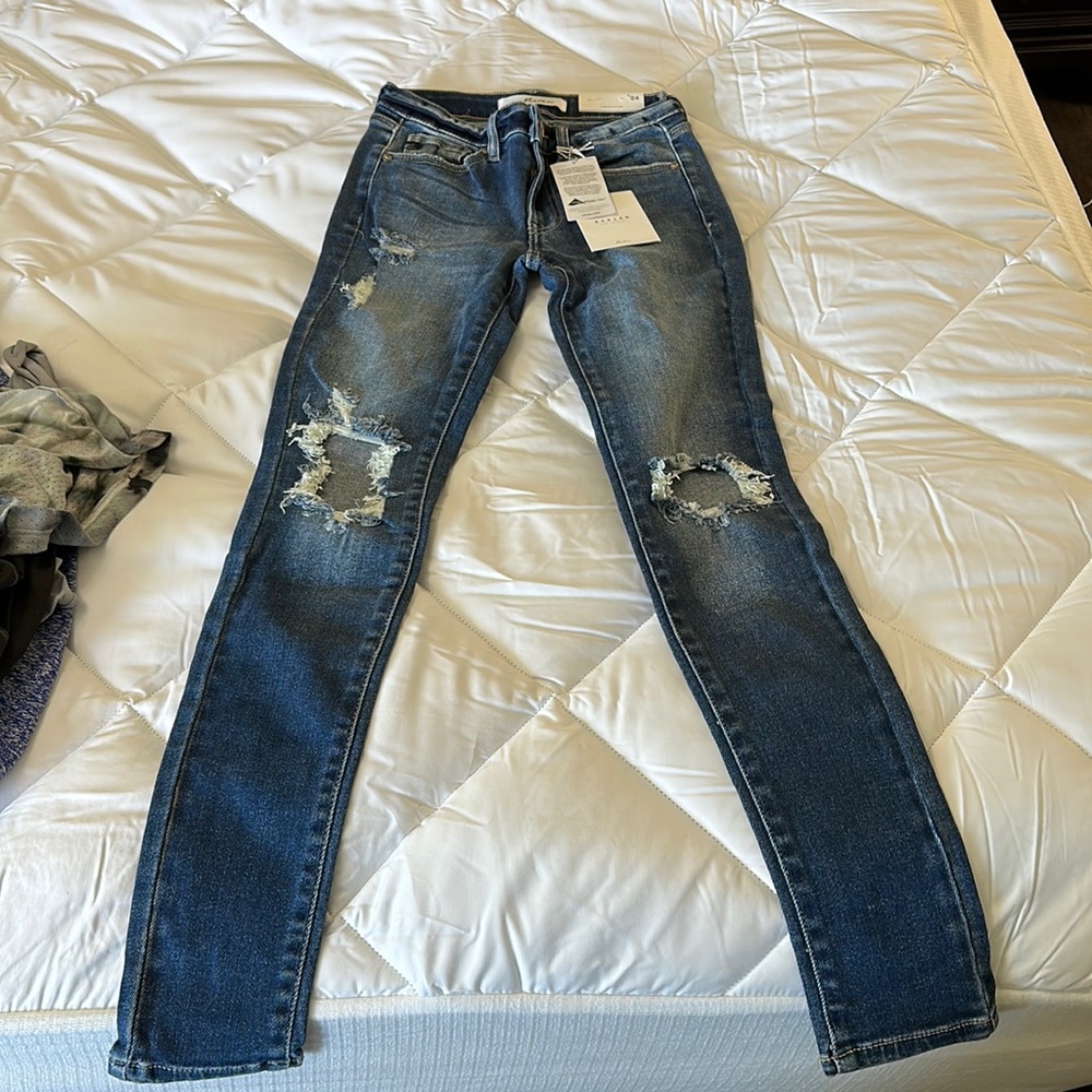 Kancan Super Skinny Mid Rise Jeans